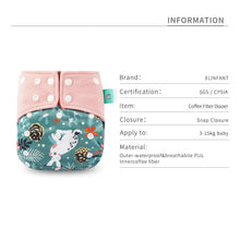 Load image into Gallery viewer, Trend New Print Eco-friendly Cloth Diaper Baby pocket Waterproof Cartoon Owl Baby Diapers Reusable Cloth Nappies For Baby and Kids