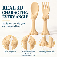 Load image into Gallery viewer, Spoon la la Toddler Utensils — 2-Pack