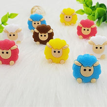 Load image into Gallery viewer, 5pcs Animals Cartoon Silicone Teething Sheep For Children Newborn Baby Teether For Teeth