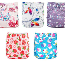Load image into Gallery viewer, Modern Luxury Printed Baby Nappy 5pcs/Lot Washable Diapers Good Quality Pocket Diaper For Kids
