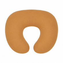 Load image into Gallery viewer, Brown Solid Ruffle Nursing Pillow Cover