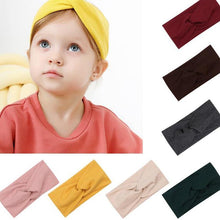 Load image into Gallery viewer, Baby Solid Cross Knitted Headband For Girls Women Kids Twisted Elastic Hairband Turban