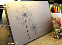 Load image into Gallery viewer, 10 Inch DIY Album Dandelion Series DIY Handmade Photo Albums for Lover Baby Wedding Stickers Scrapbooking Family Scrapbook Albums Family Anniversary Gift For Couple