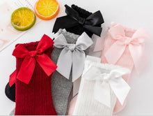 Load image into Gallery viewer, New Kids Stretchable Socks Toddlers Girls Big Bow Knee High Long Soft Cotton Lace Baby Comfortable Colorful Socks