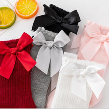 Load image into Gallery viewer, New Kids Stretchable Socks Toddlers Girls Big Bow Knee High Long Soft Cotton Lace Baby Comfortable Colorful Socks