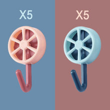 Load image into Gallery viewer, 10PCS Self Adhesive Wall Hook Strong Without Drilling Coat Bag Bathroom Door Kitchen Towel Hanger Hooks Home Storage Accessories Decorative Hooks Entrance Organizers with Self-Adhesive Hooks for Hanging Keys Towels
