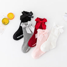 Load image into Gallery viewer, New Kids Stretchable Socks Toddlers Girls Big Bow Knee High Long Soft Cotton Lace Baby Comfortable Colorful Socks