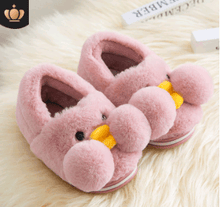 Load image into Gallery viewer, Winter Cute Cartoon Kids Soft Cotton Shoes Baby Shoe Small Yellow Duck Slippers For Children