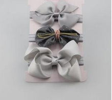 Load image into Gallery viewer, Handmade Vintage Retro Baby Elastic flower Headband Bowknot Hairband Toddler Infants For Baby