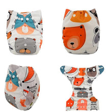 Load image into Gallery viewer, ModernLuxury Printed Baby Cloth Diaper Reusable Cloth Nappy Snap Adjustable Pocket Diaper Nappies For Baby Kids