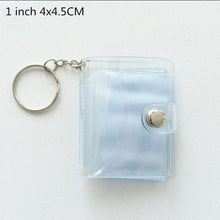 Load image into Gallery viewer, 16 Photos Card Holder 1 Inches Card Bag Photo Album Keychain Hollow Love Photo Holder Key Rings Holds Memory Album DIY Memorable Gifts For Loved Ones