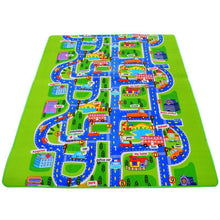 Load image into Gallery viewer, Town City Traffic Baby Crawling Mat Foam Climbing Pad Green Road Children's Play Mat Carpet For Kids and Boys Rooms