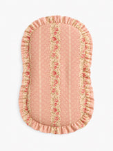 Load image into Gallery viewer, Pink Rose Ruffle Baby Lounger Cover