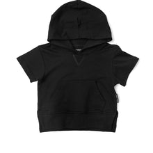 Load image into Gallery viewer, Short Sleeve Hoodie - Black