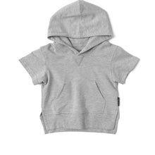 Load image into Gallery viewer, Short Sleeve Hoodie - Grey