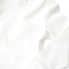 Load image into Gallery viewer, Long Sleeve Pocket Tee - White
