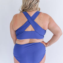 Load image into Gallery viewer, Crop Zip Up Breastfeeding Swimsuit Top 2026