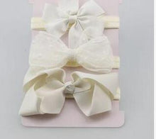 Load image into Gallery viewer, Handmade Vintage Retro Baby Elastic flower Headband Bowknot Hairband Toddler Infants For Baby