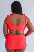 Load image into Gallery viewer, Tie Shoulder Breastfeeding Swimsuit Top 2026