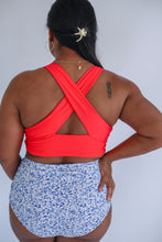 Load image into Gallery viewer, Crop Zip Up Breastfeeding Swimsuit Top 2026