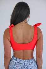 Load image into Gallery viewer, Tie Shoulder Breastfeeding Swimsuit Top 2026