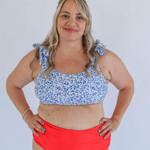Load image into Gallery viewer, Tie Shoulder Breastfeeding Swimsuit Top 2026