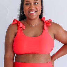 Load image into Gallery viewer, Tie Shoulder Breastfeeding Swimsuit Top 2026