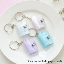 Load image into Gallery viewer, 2 Inch Photo Album PVC Sequins Transparent Sticker & Name Card Holder 16 Pockets Photo Holder Business Card Bag Mini Photo Holds Photos with Key Chain Album Gifts
