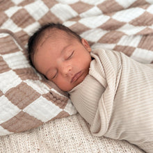 Load image into Gallery viewer, Oat Ribbed Stretch Swaddle