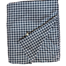 Load image into Gallery viewer, Navy Gingham Crib Quilted Blanket