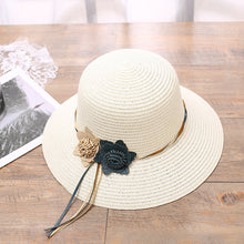 Load image into Gallery viewer, Girls Hats Children Raw Edge Straw Hat For Girls Kids Sun Cap Girls Hat Baby Beach Caps In leegant Modern Design