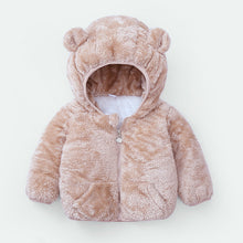 Load image into Gallery viewer, Modern Winter Fleece Children's Sweater Boys and Girls Hoodie Jacket Warm Baby Coat With Bear Ears