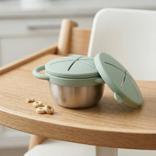 Load image into Gallery viewer, Stainless Steel Snack Cup Set of 2 (Mocha Mousse & Sage Green)