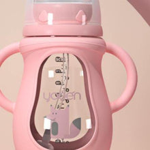 Load image into Gallery viewer, Modern Glass Baby Bottle Straw Drop-resistant Water Drink Bottles for Baby Milk Bottle for a Child