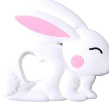Load image into Gallery viewer, Baby Teether Silicone Rabbit Food Grade Bunny Teether Nursing Teething Accessories Silicone Animal Teether For Kids and Baby