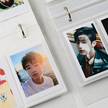 Load image into Gallery viewer, 3 Inch Polaroid Photo Album Cute Bear Transparent Jewelry Small Card Collection Storage Book Mini Leaf Scrapbook Paper Baby Family Scrapbook Albums