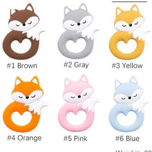 Load image into Gallery viewer, New Sets Baby Silicone Teether Rodent Silicone Animal Fox Teeth Chew Children Goods