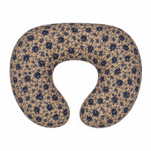 Load image into Gallery viewer, Blue Brown Rose Ruffle Nursing Pillow Cover