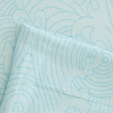 Load image into Gallery viewer, Organic Bamboo Cotton Muslin Swaddle Blanket in Crashing Sea Waves