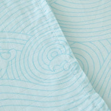 Load image into Gallery viewer, Organic Bamboo Cotton Muslin Swaddle Blanket in Crashing Sea Waves