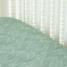Load image into Gallery viewer, Organic Bamboo Blend Crib Sheet in Beanstalk