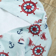 Load image into Gallery viewer, Ahoy Little One Hooded Baby Towel