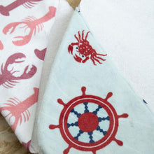 Load image into Gallery viewer, My Little Lobster Hooded Baby Towel