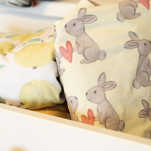 Load image into Gallery viewer, Jersey Knit Polyester Crib Sheet in Some Bunny Loves Me