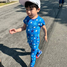 Load image into Gallery viewer, Blue Star Short Sleeve Bamboo Set