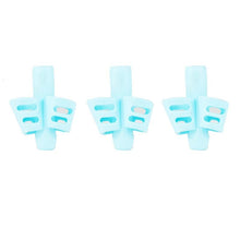 Load image into Gallery viewer, 3Pcs/Set Soft Silica Pencil Grasp Two-Finger Gel Pen Grips Children Writing Training Correction Tool Pens Holding for Kids Gifts Children's School Supplies Triangular Correction Children's Writing Tool