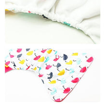 Load image into Gallery viewer, 4PCS/SET Washable Eco-friendly Diaper Ecological Adjustable Nappy Reusable Cloth Diapers Set For Baby and Kids