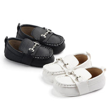 Load image into Gallery viewer, Leather Baby Shoes Fashion Infant Boys Girls Anti-slip Soft Sole Newborn First Walkers Luxury Shoes Design For Kids