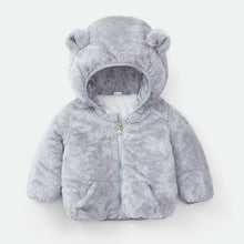Load image into Gallery viewer, Modern Winter Fleece Children's Sweater Boys and Girls Hoodie Jacket Warm Baby Coat With Bear Ears
