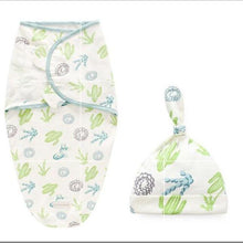 Load image into Gallery viewer, Baby Swaddle Blanket With Cap Swaddle Wrap Swaddling bag Baby Sleeping Bag